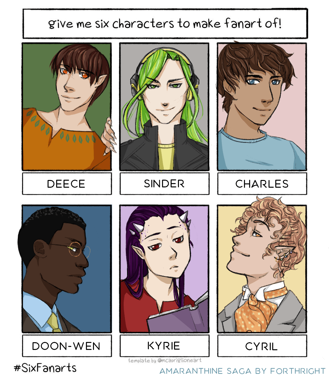 6 Fanart Challenge, boys