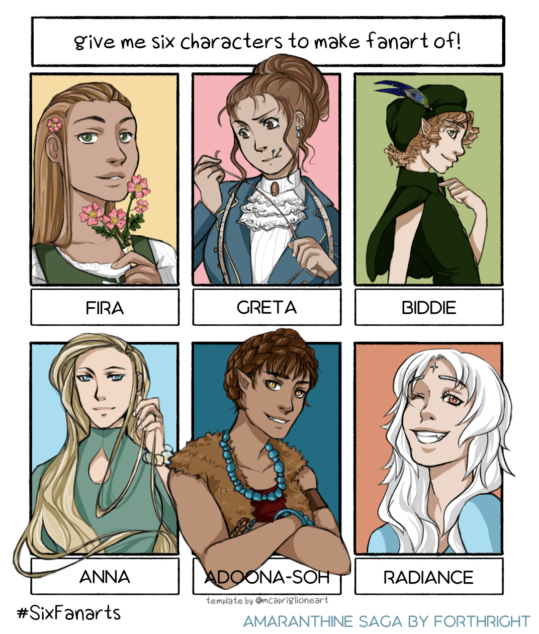 6 Fanart Challenge, girls_