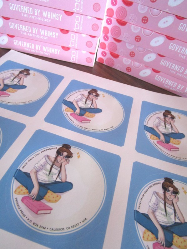 Mailing Label, pink book